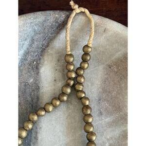 Vintage African Brass Bead Strand